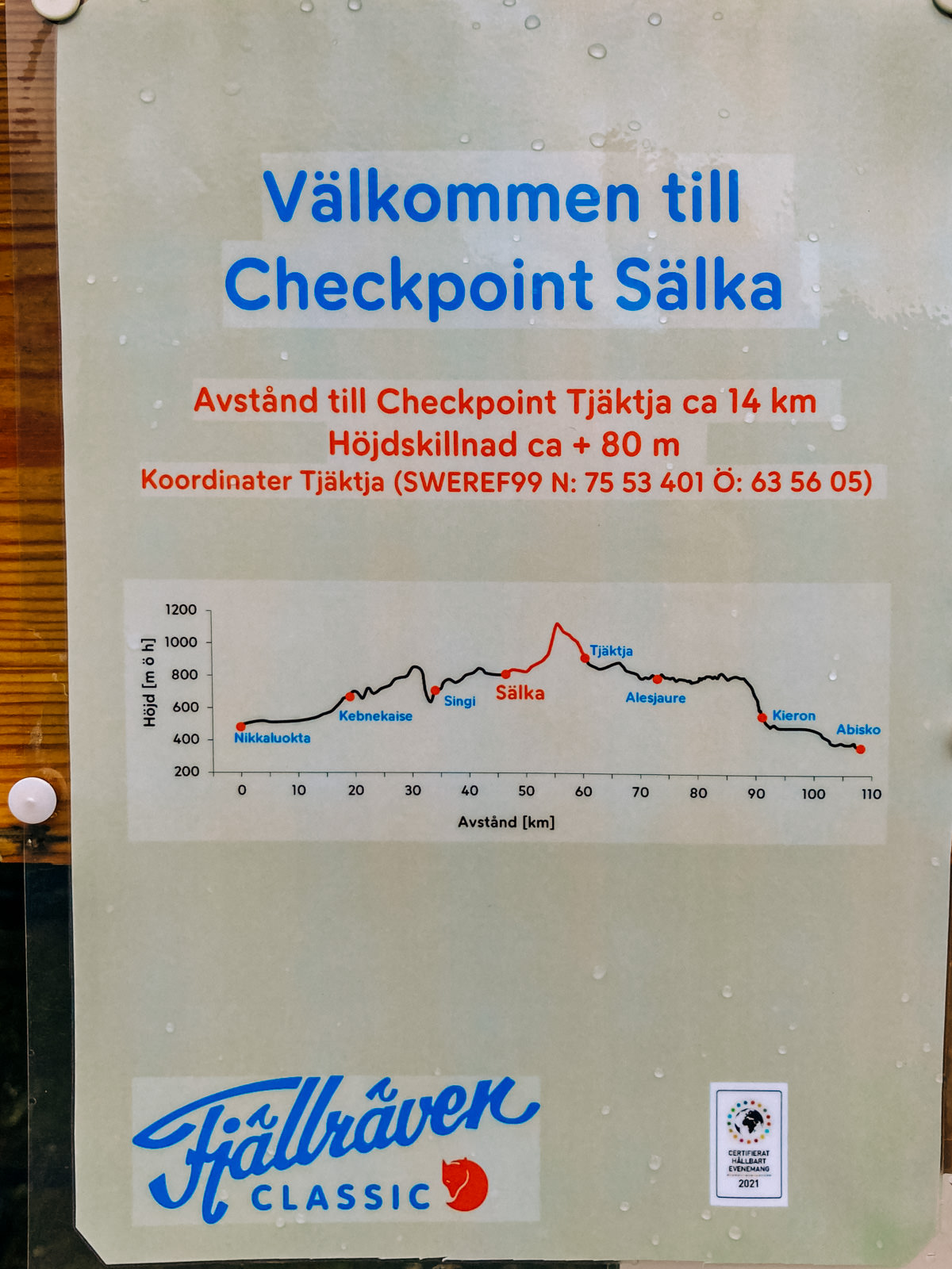 Checkpoint Sälka Info beim Fjällräven Classic