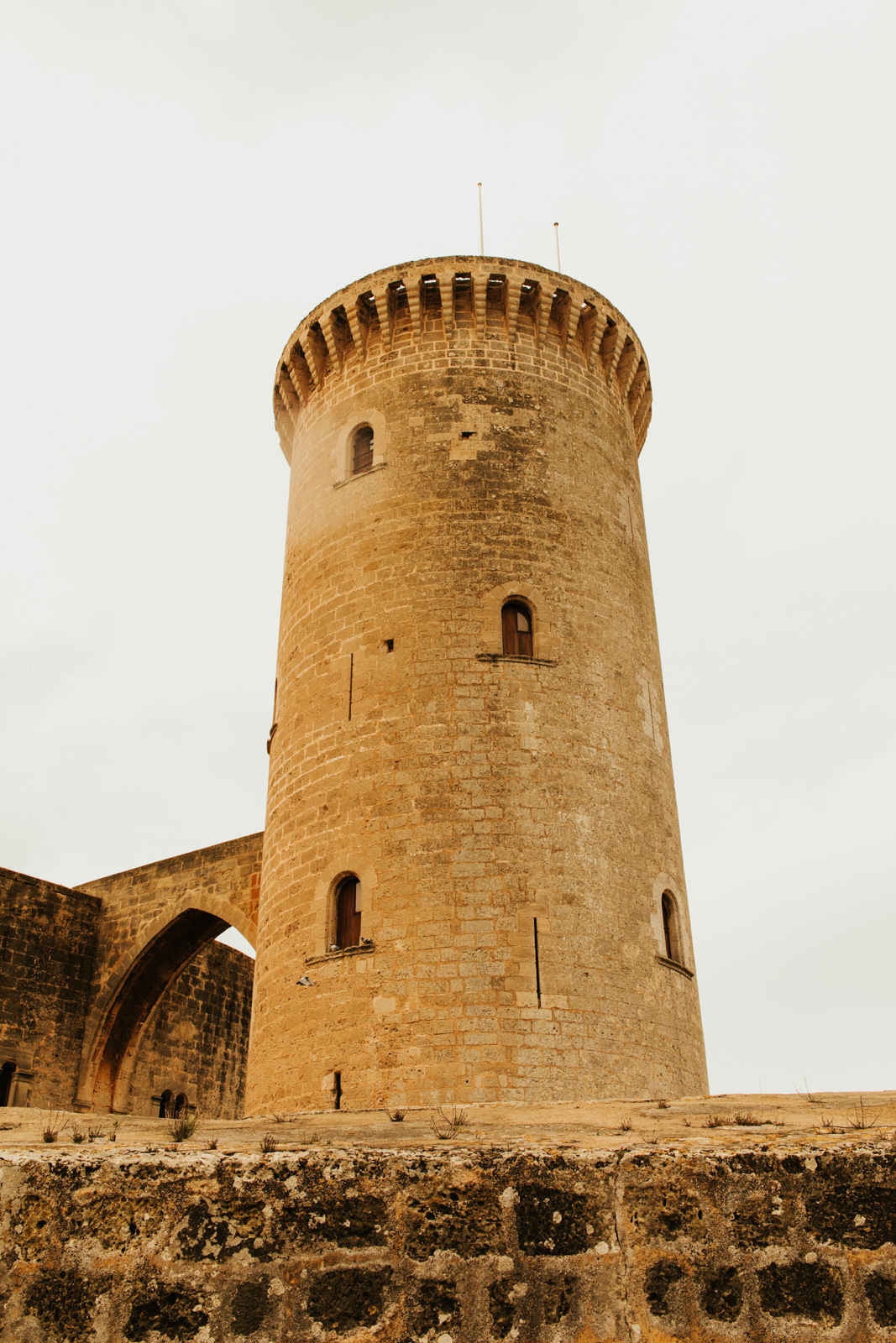 Der Turm vom Castell de Bellver